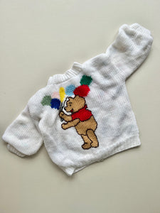 Hand Knitted Winnie the Pooh Cardigan 6-12 Months