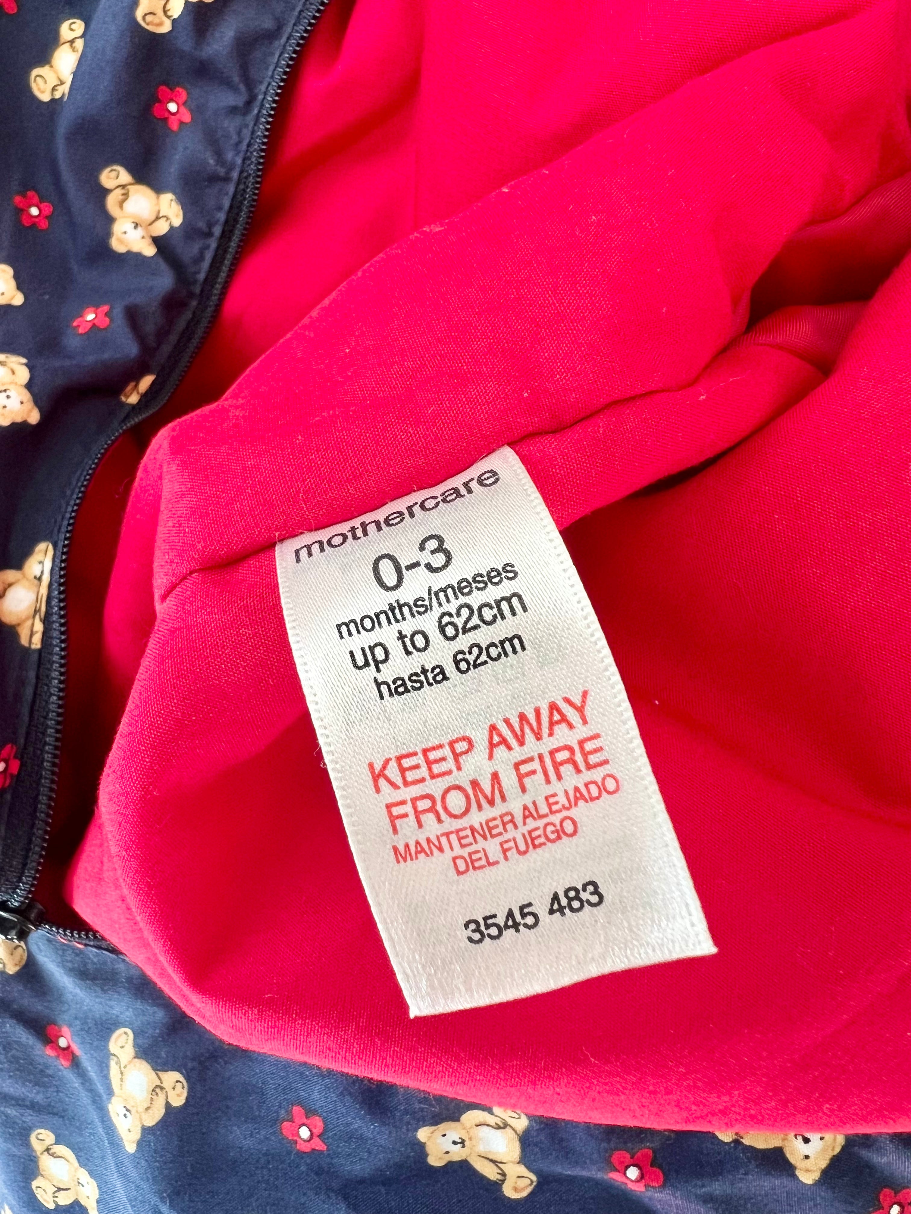 Vintage Mothercare Teddy Pram Suit 0 3 Months Les Petits Champignons