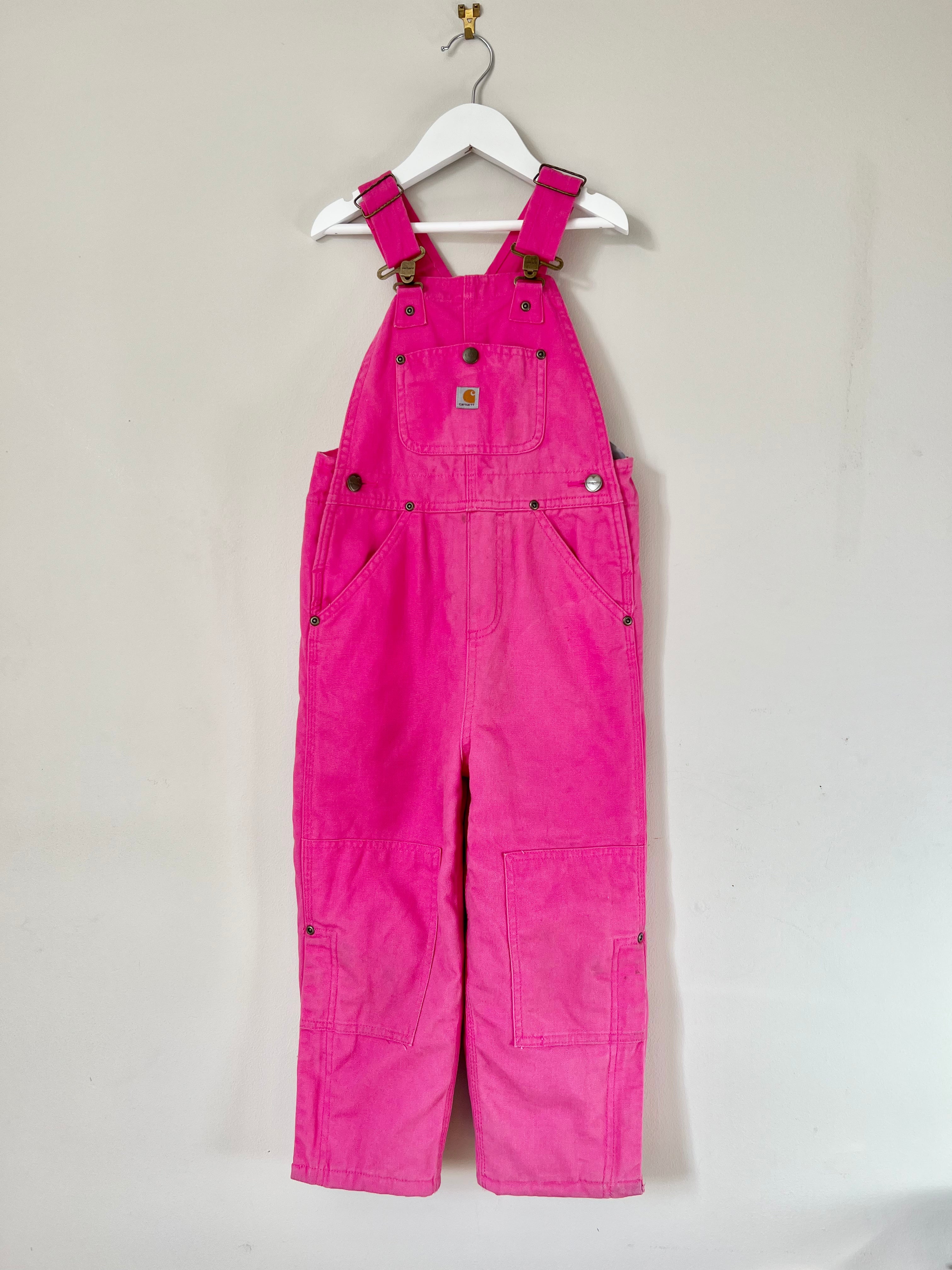 Carhartt Pink Padded Overalls Age 5