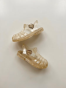 Liewood Bre Silver Glitter Jelly Sandals Size 5