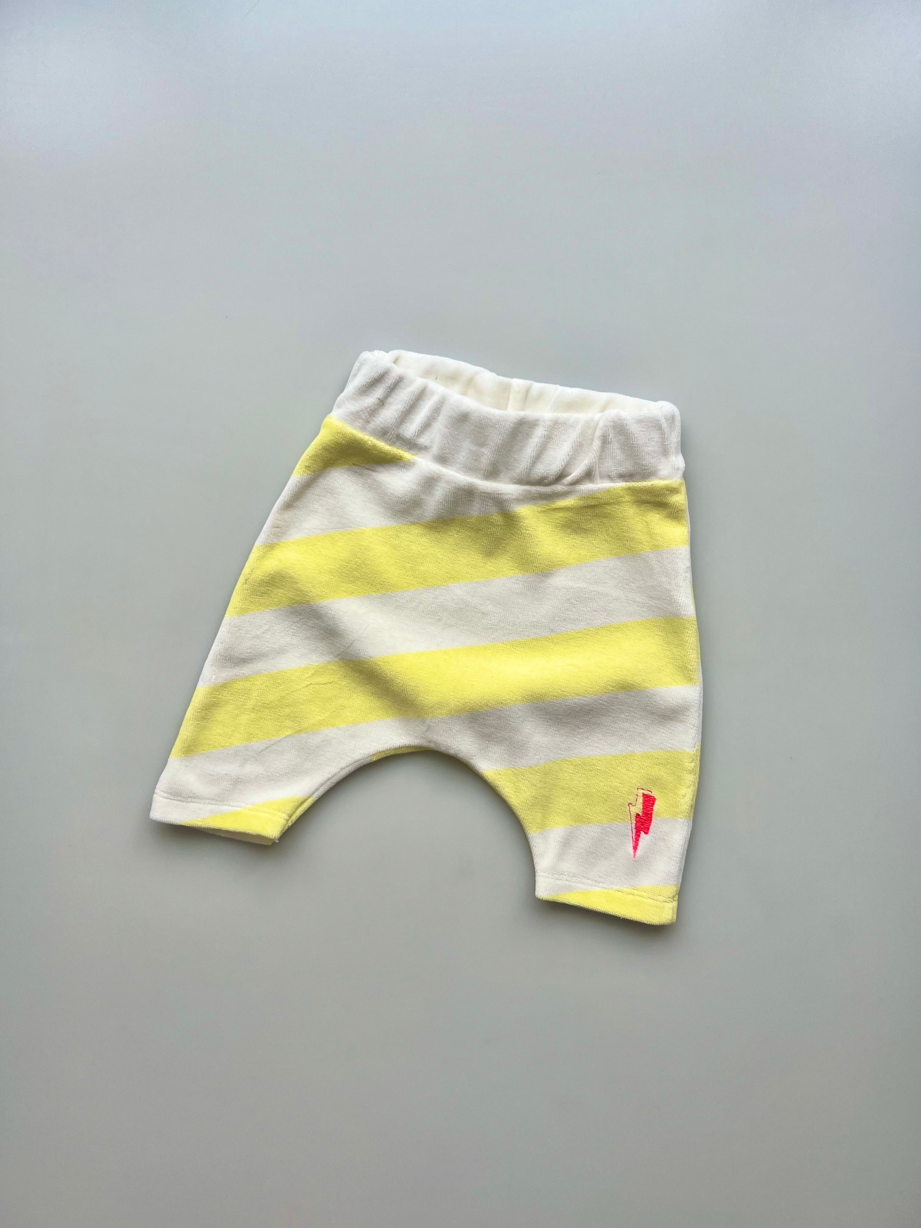 Scamp & Dude Yellow Terry Trousers 6-12 Months