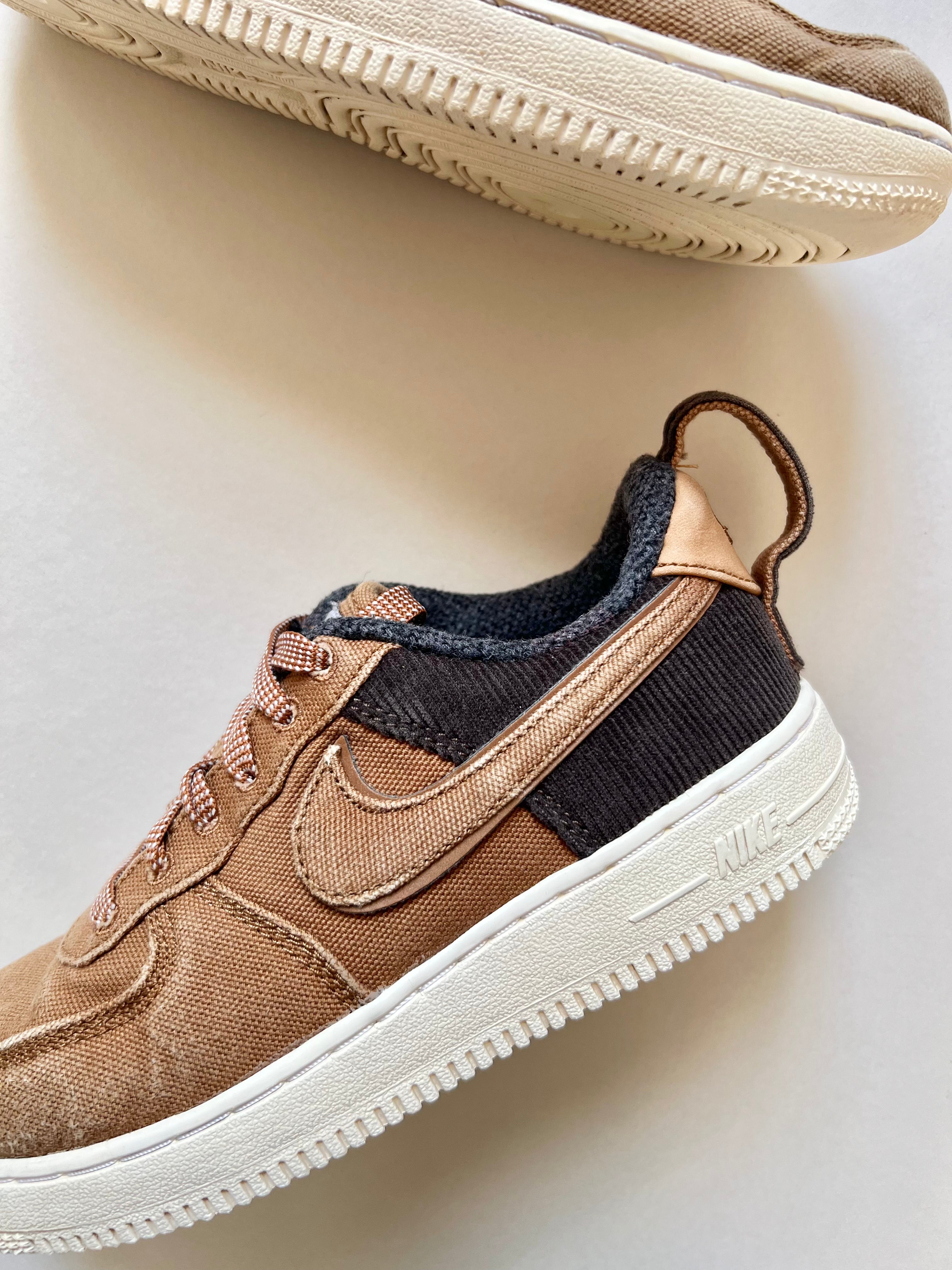 Carhartt x Nike Air Force 1 s Junior Size 2 Les Petits Champignons