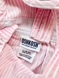 OshKosh B'gosh Pink Hickory Dungarees 12 Months