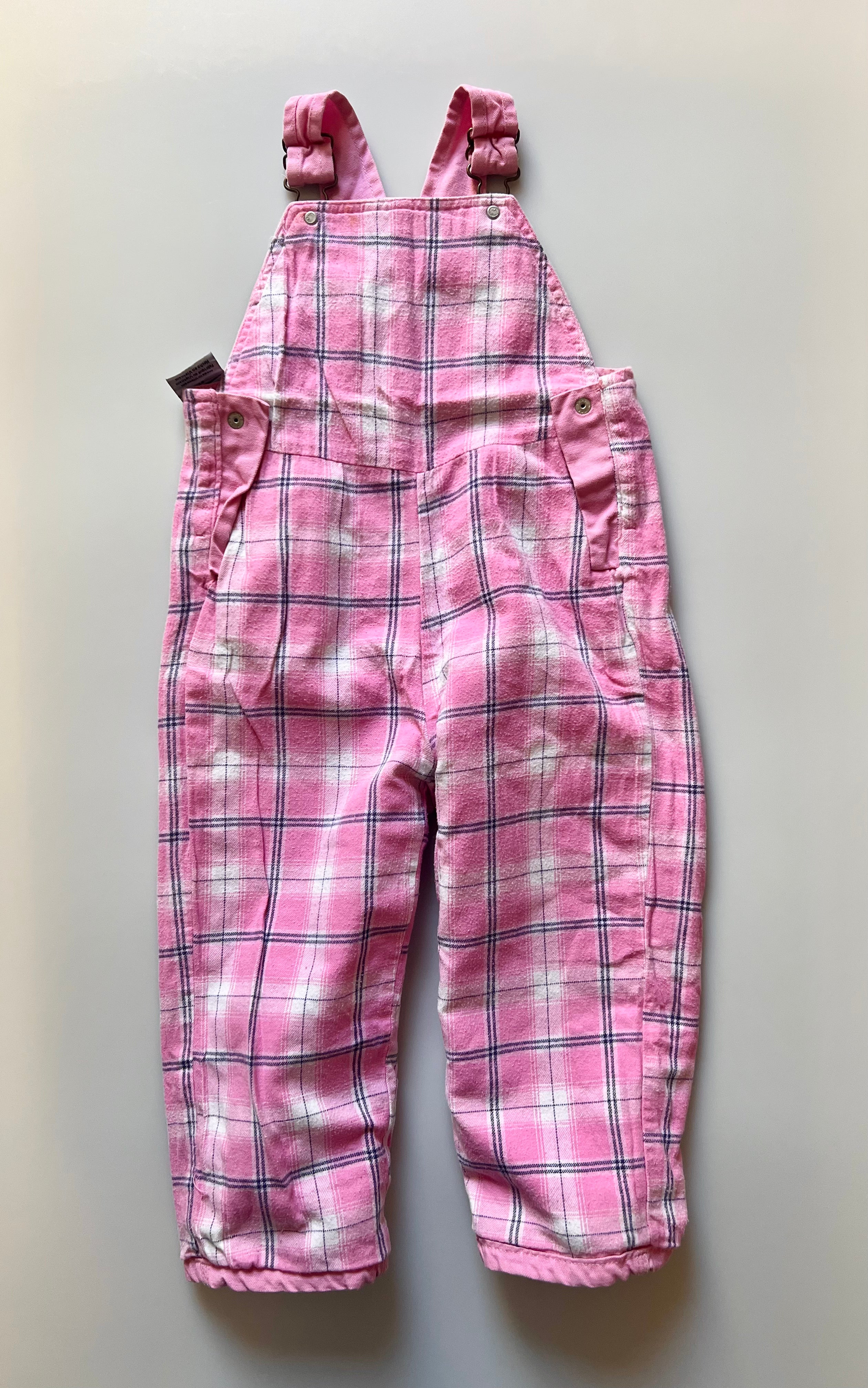 Carhartt Pink Fleece Lined Dungarees Age 2