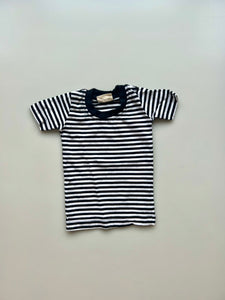 Turtledove Black & White Stripe T-Shirt 0-6 Months