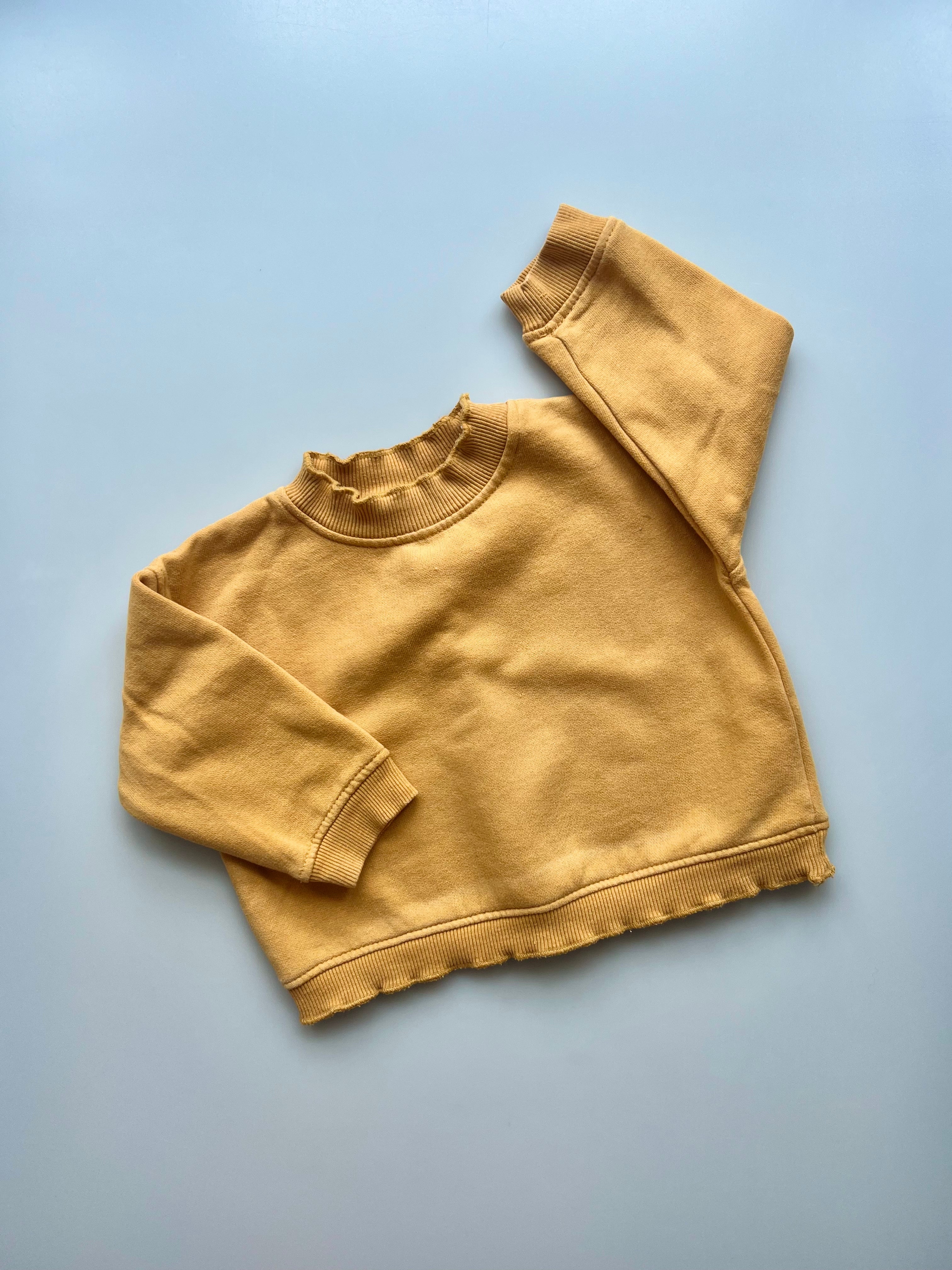 Zara Mustard Sweatshirt 12-18 Months