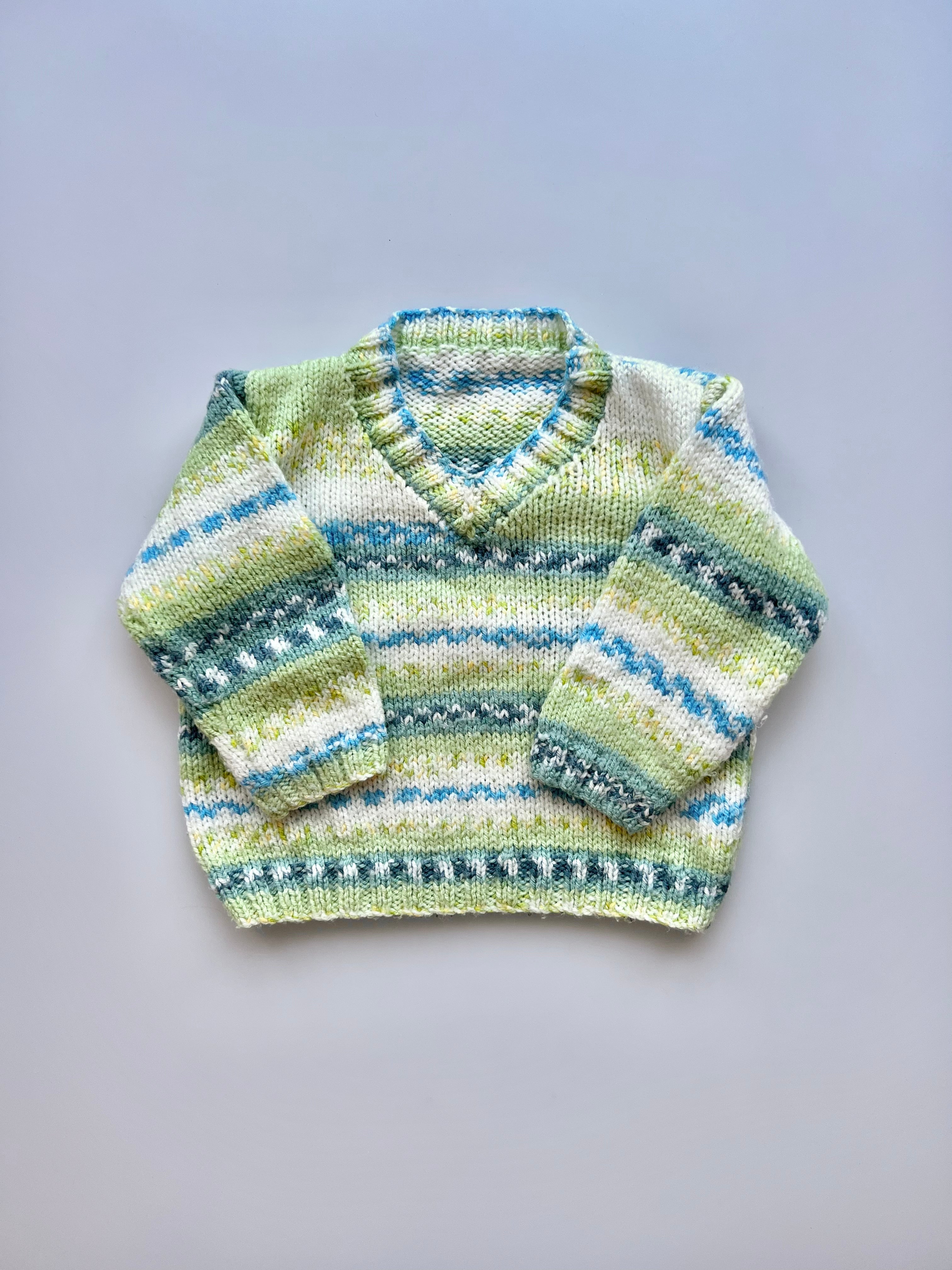 Hand Knitted Jumper 6-12 Months