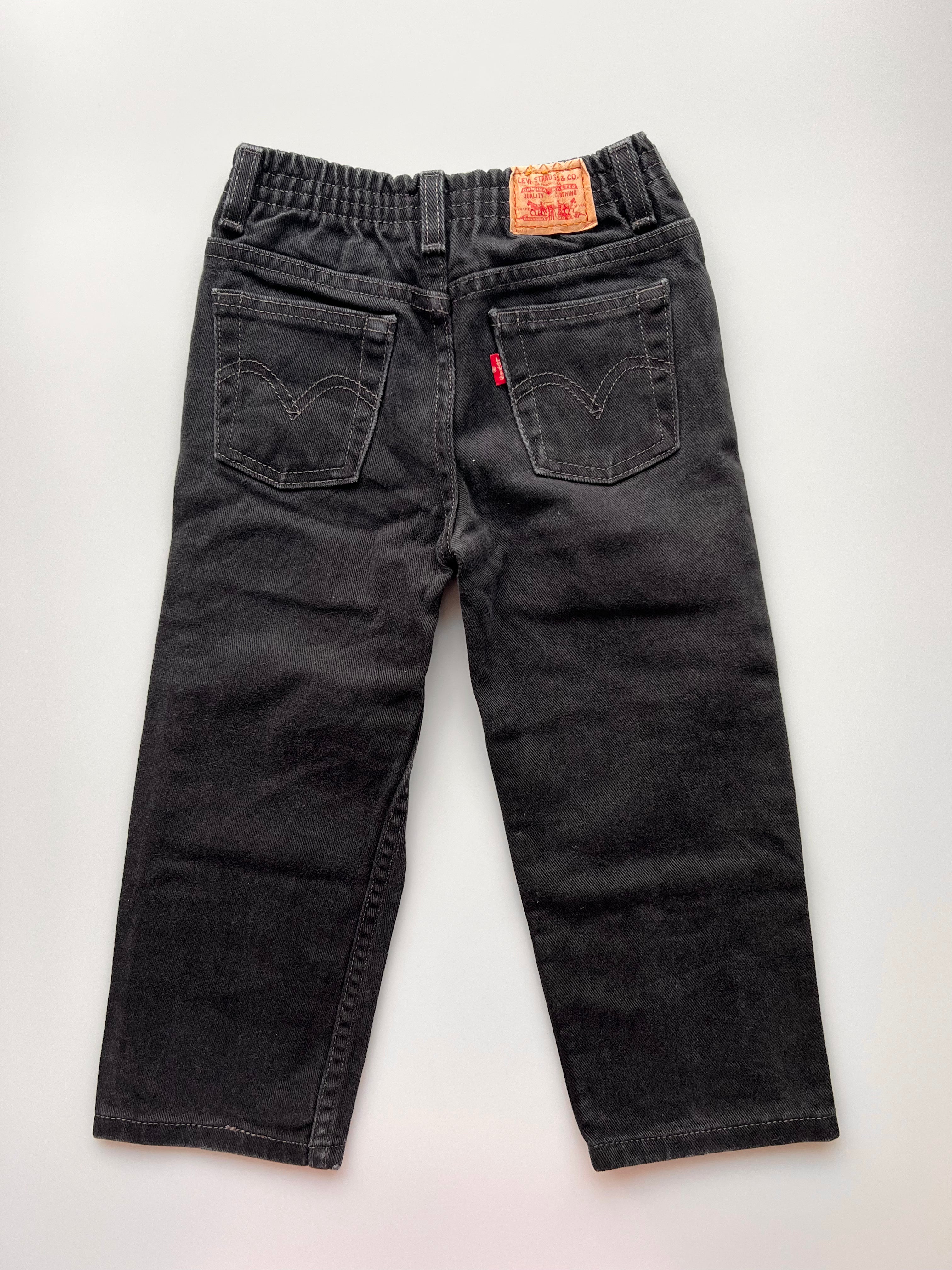 Levi's Vintage Black Relaxed Fit 526's Age 4