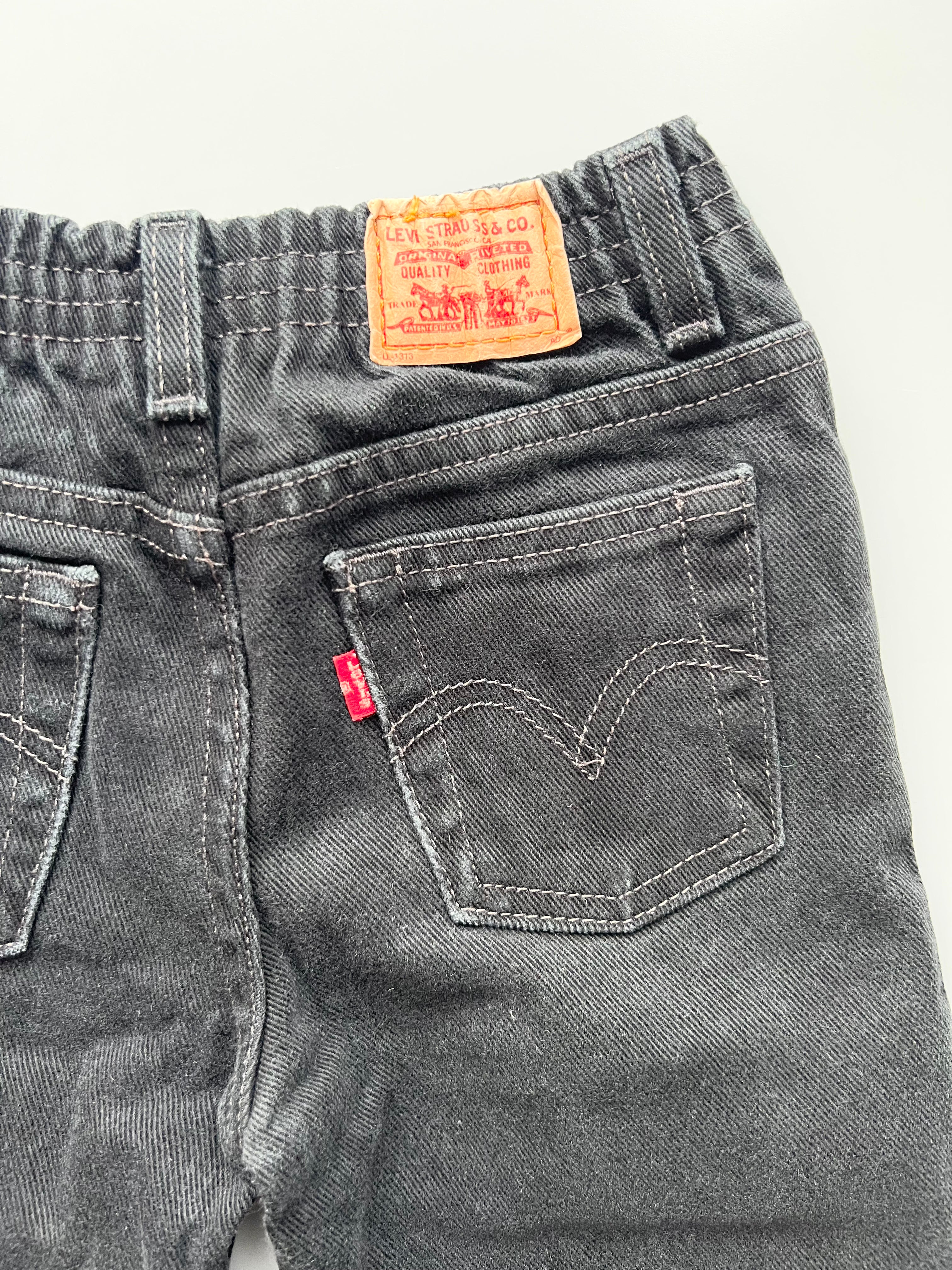 Levi's Vintage Black Relaxed Fit 526's Age 4