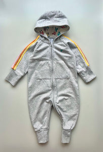 Polarn O. Pyret Grey Zipsuit 4-6 Months
