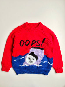 OOPS! Hand Knitted Jumper Age 4-6