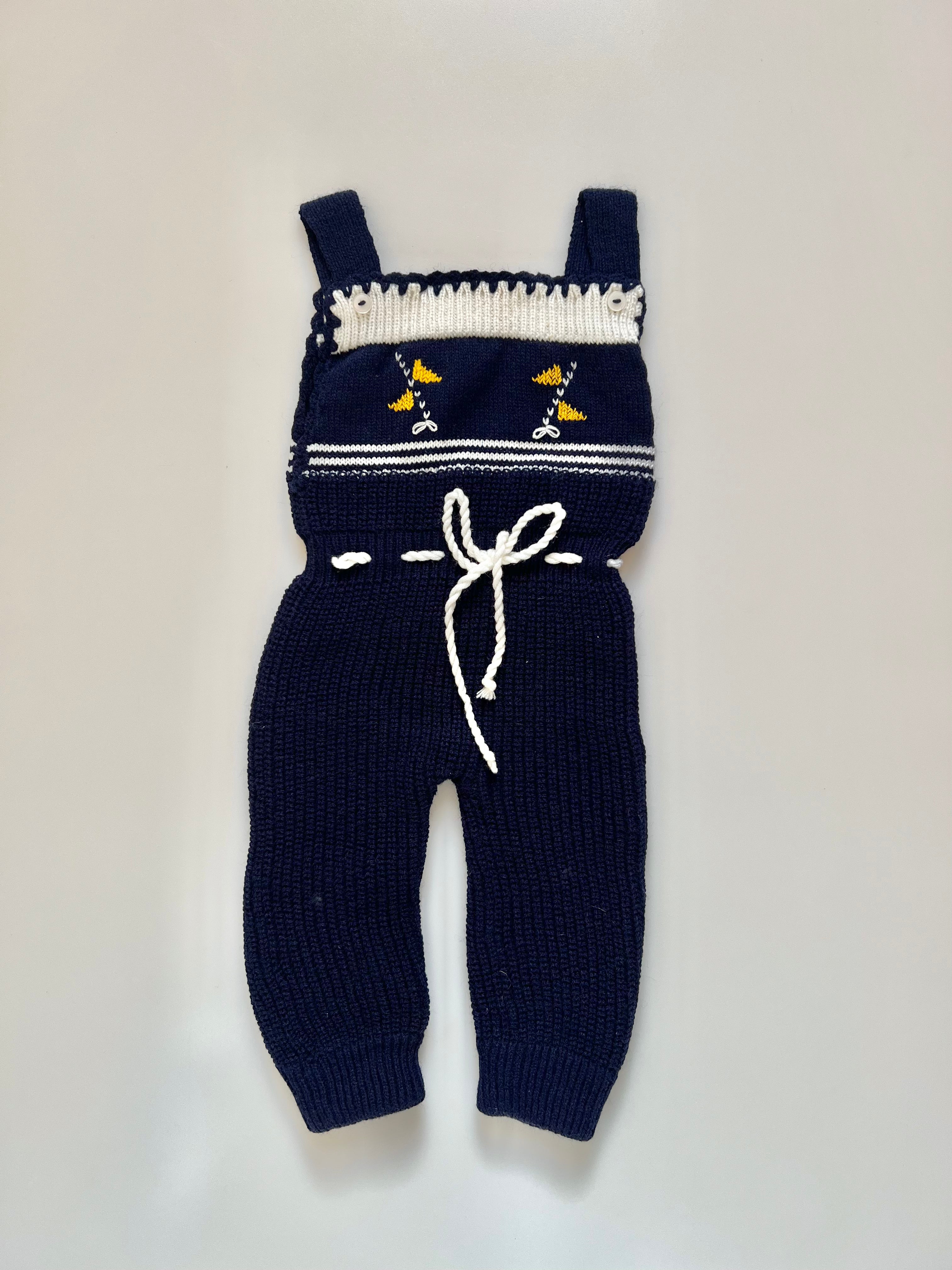 Vintage Hand Knitted Romper 3-6 Months