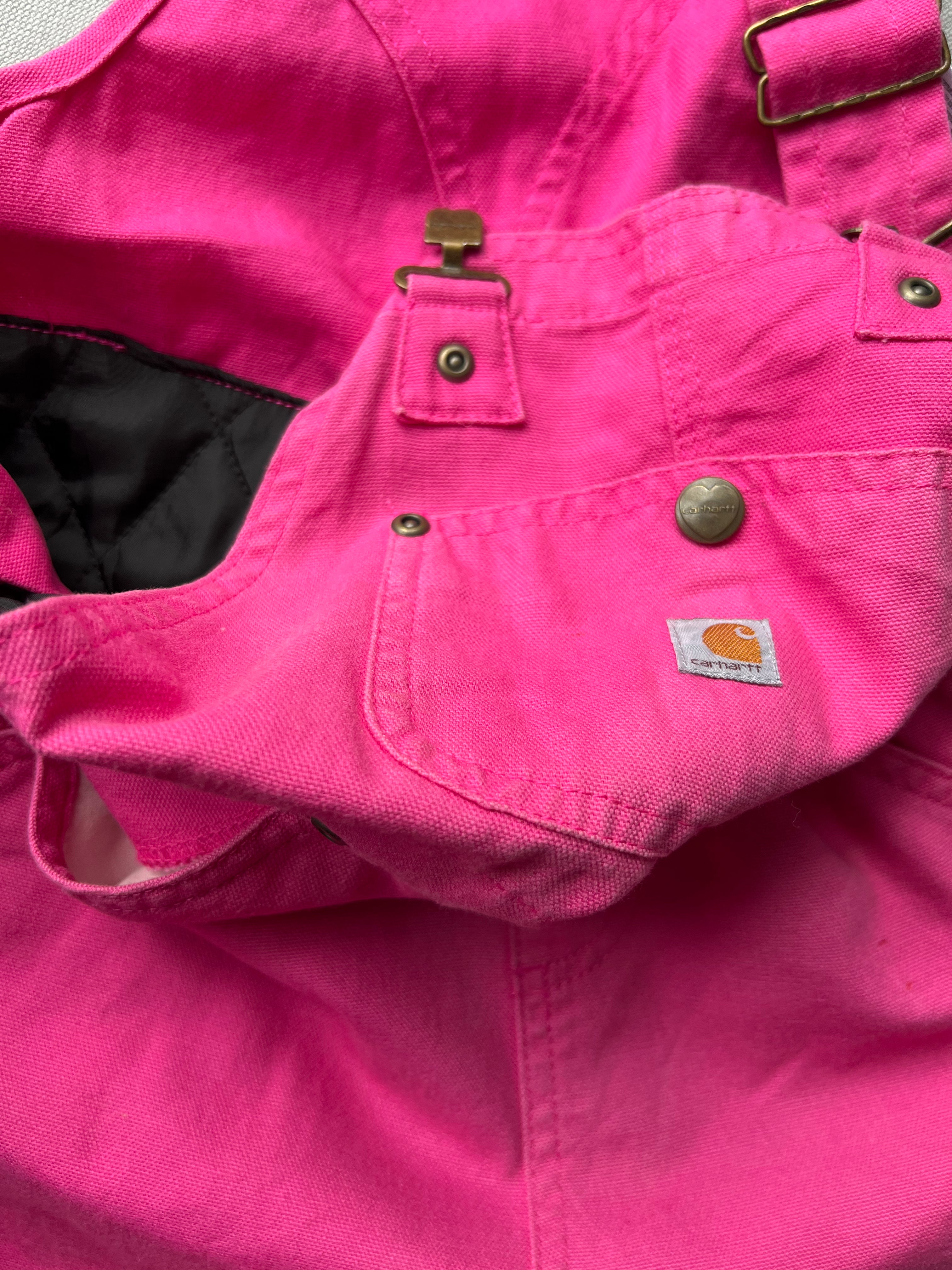 Carhartt Pink Padded Overalls Age 5