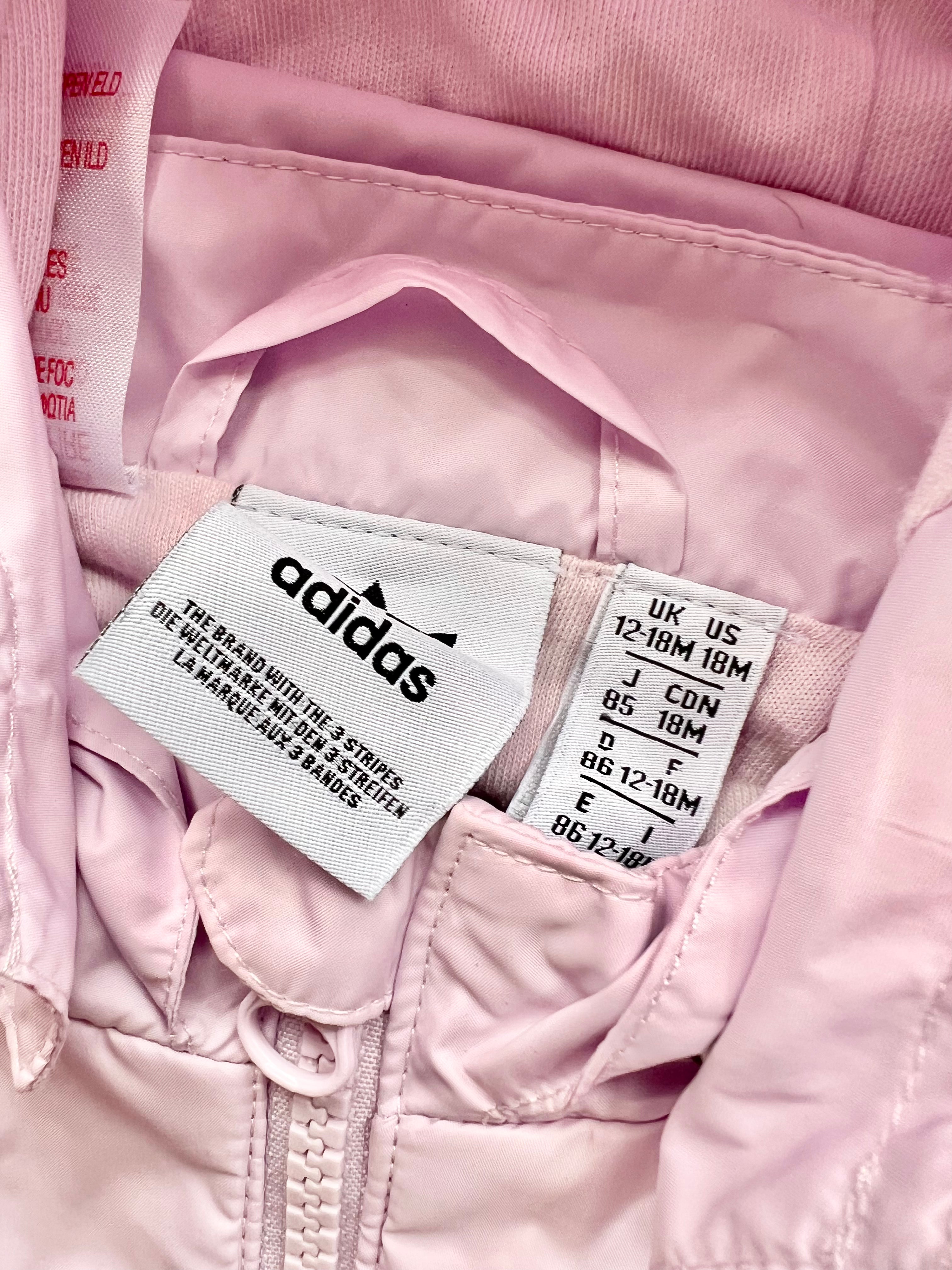 Adidas Pink Raincoat 12-18 Months