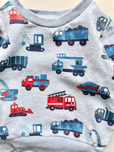 Blue Zoo Trucks Sweatshirt 12-18 Months