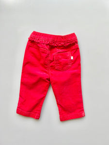 Baby B'gosh Red Needlecord Trousers 6 Months