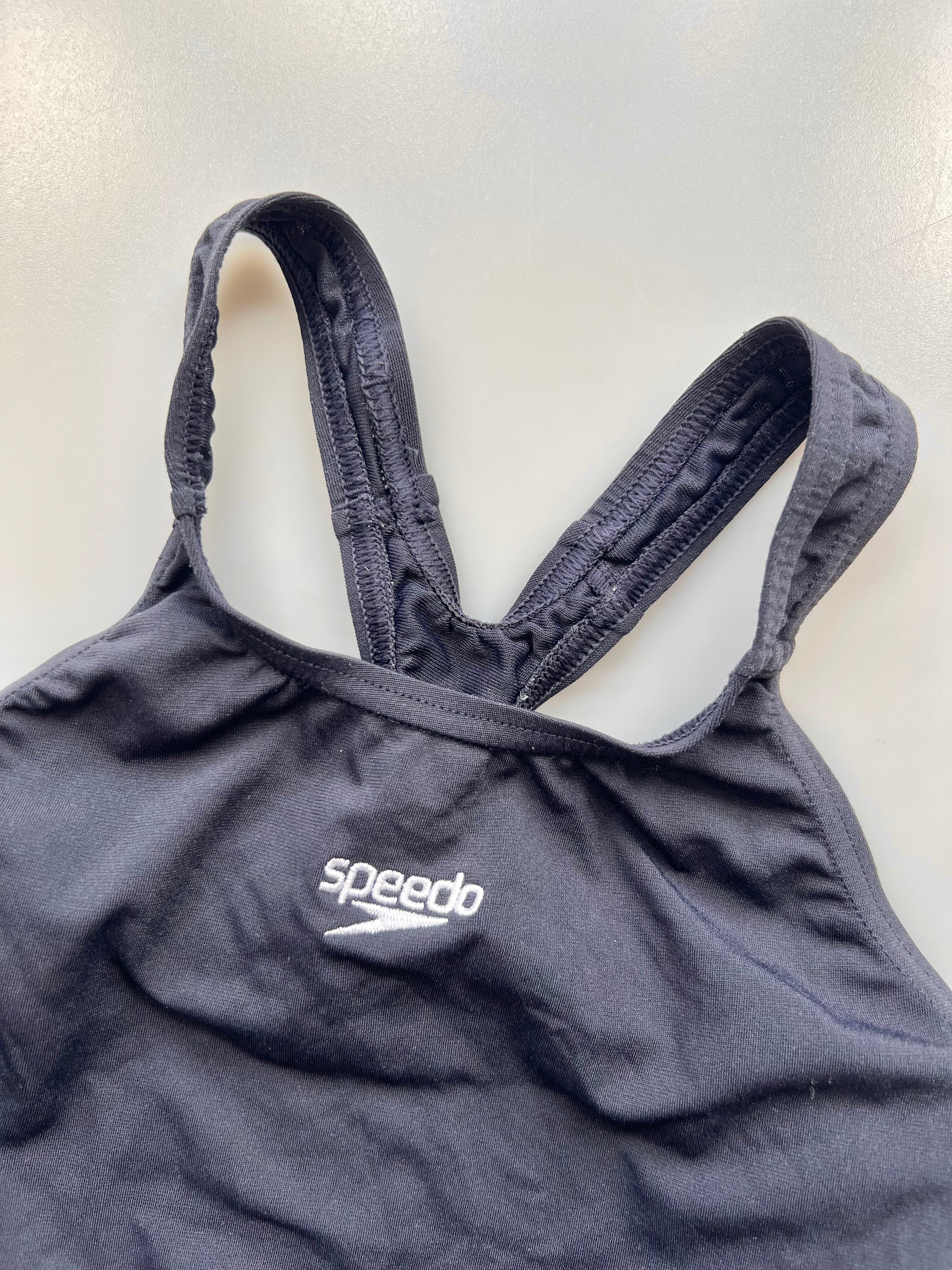 Speedo Black Swimsuit Age 6-8