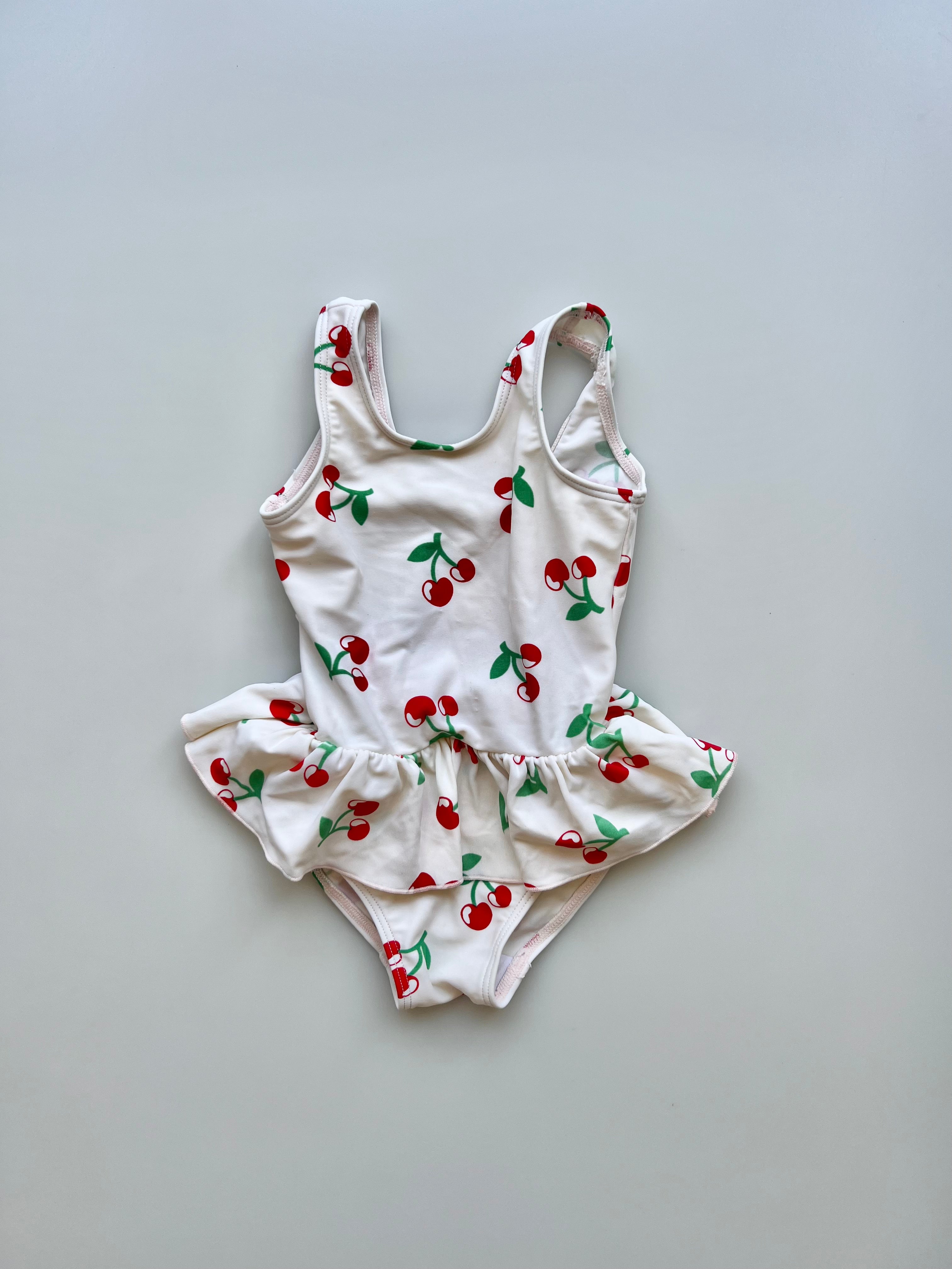 Vintage Ladybird Cherry Swimsuit 12-18 Months