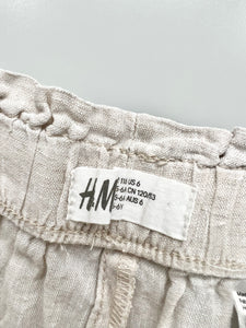 H&M 100% Linen Trousers Age 5-6