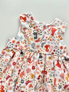 Lily May Cat Print Dress 12-18 Months