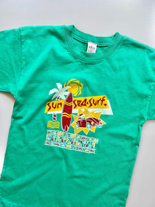Vintage Sun Sea Surf Tee Shirt Age 6-7