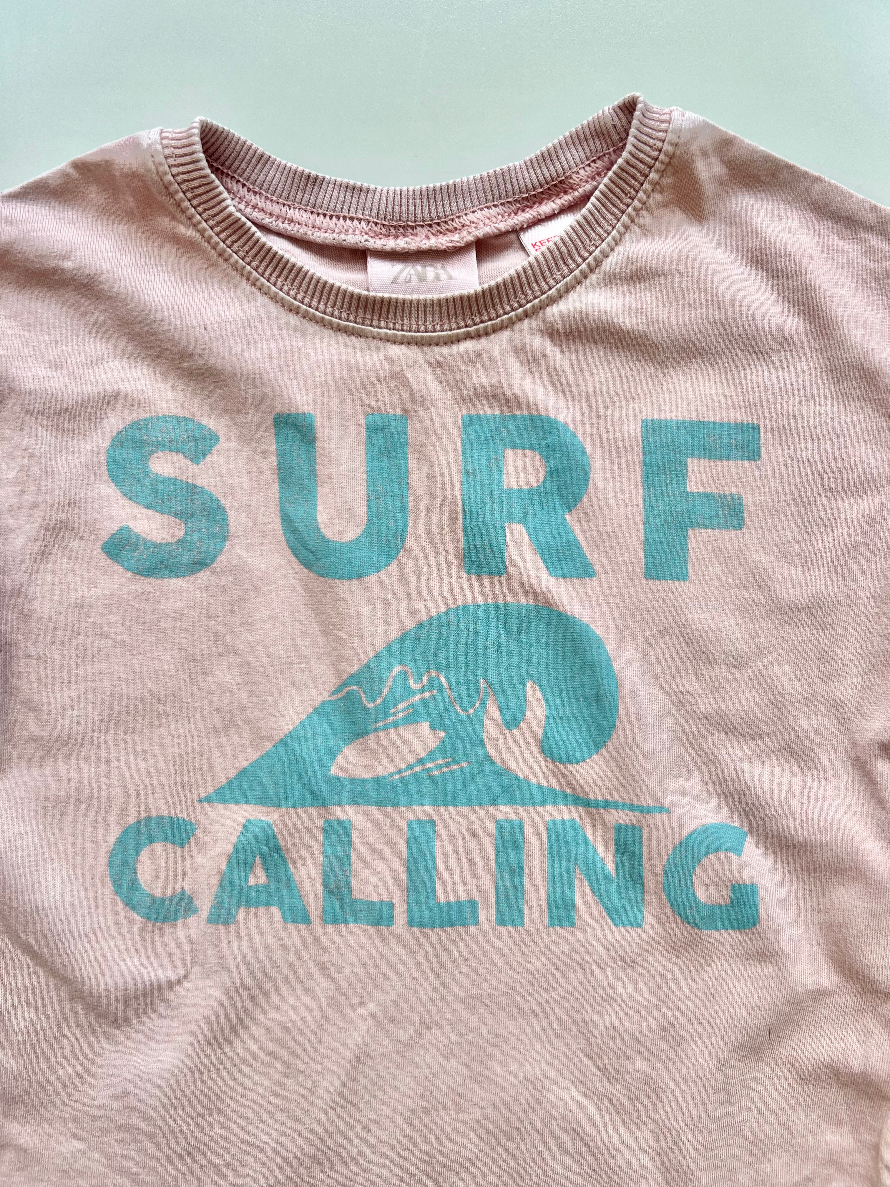 Zara Surf Calling Tee Shirt 12-18 Months