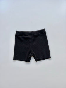 A Baby Brand Ribbed Black Shorts 12-18 Months