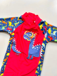 JoJo Maman Bebe Dinosaur Swim Outfit 6-12 Months
