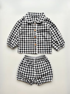 Gingham Shirt And Bloomers 9-12 Months