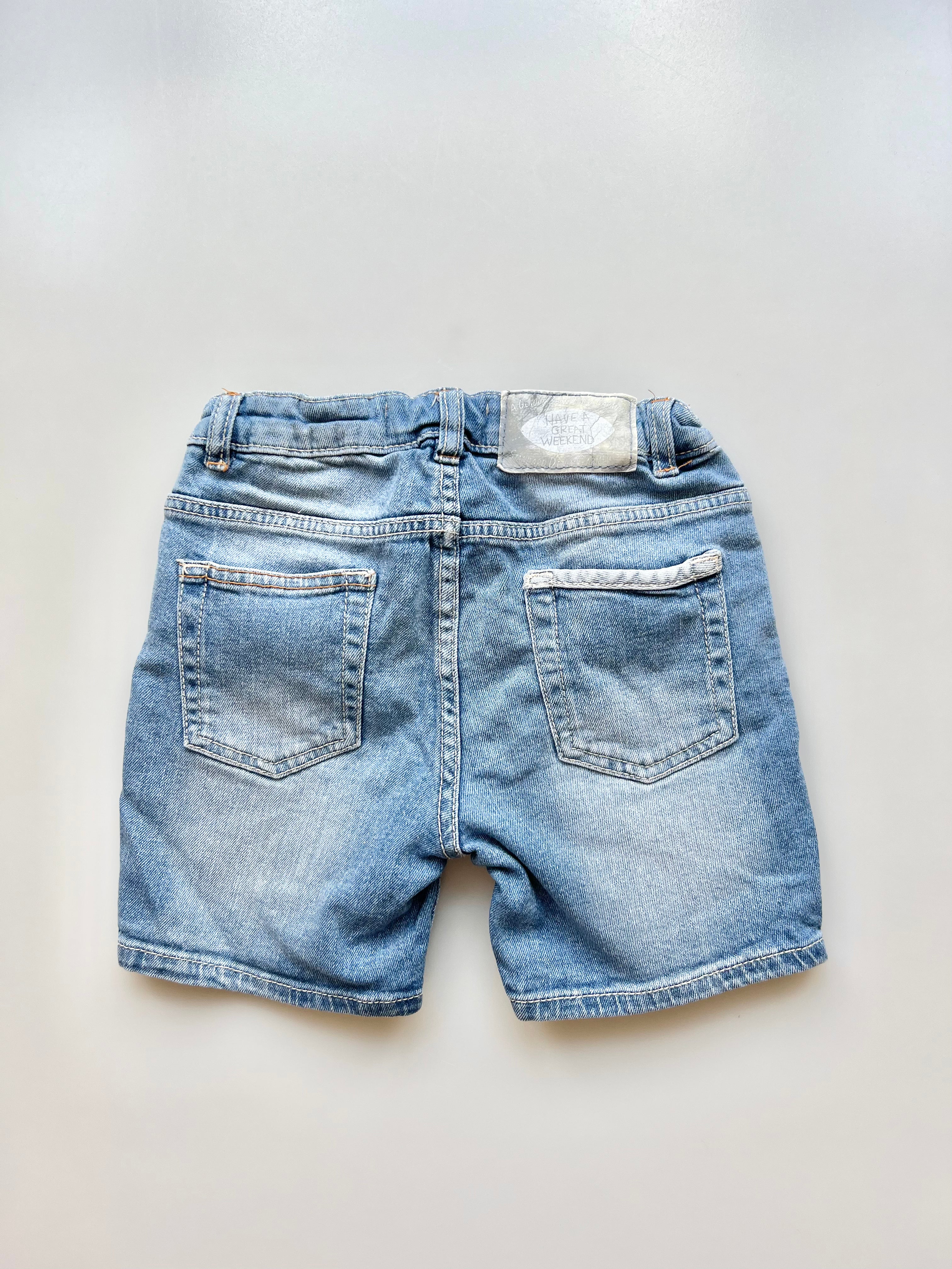 Zara Denim Shorts 18-24 Months