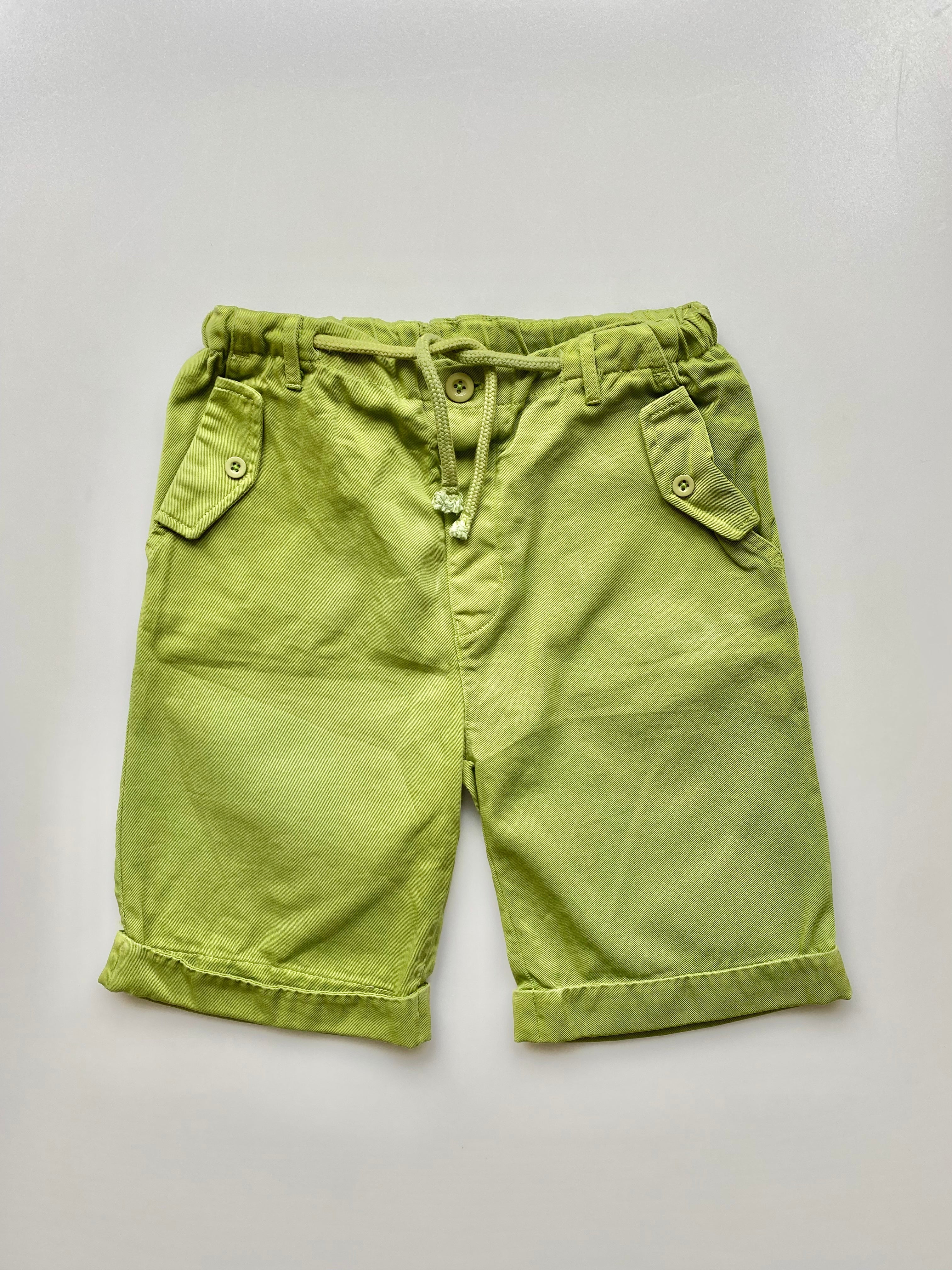 Sense Organic Green Shorts Age 4-5