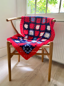 Chunky Crochet Cot Blanket 90cm x 60cm