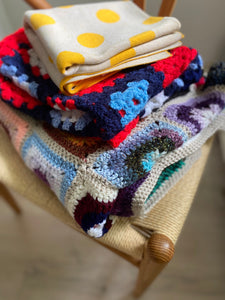 Chunky Crochet Cot Blanket 90cm x 60cm