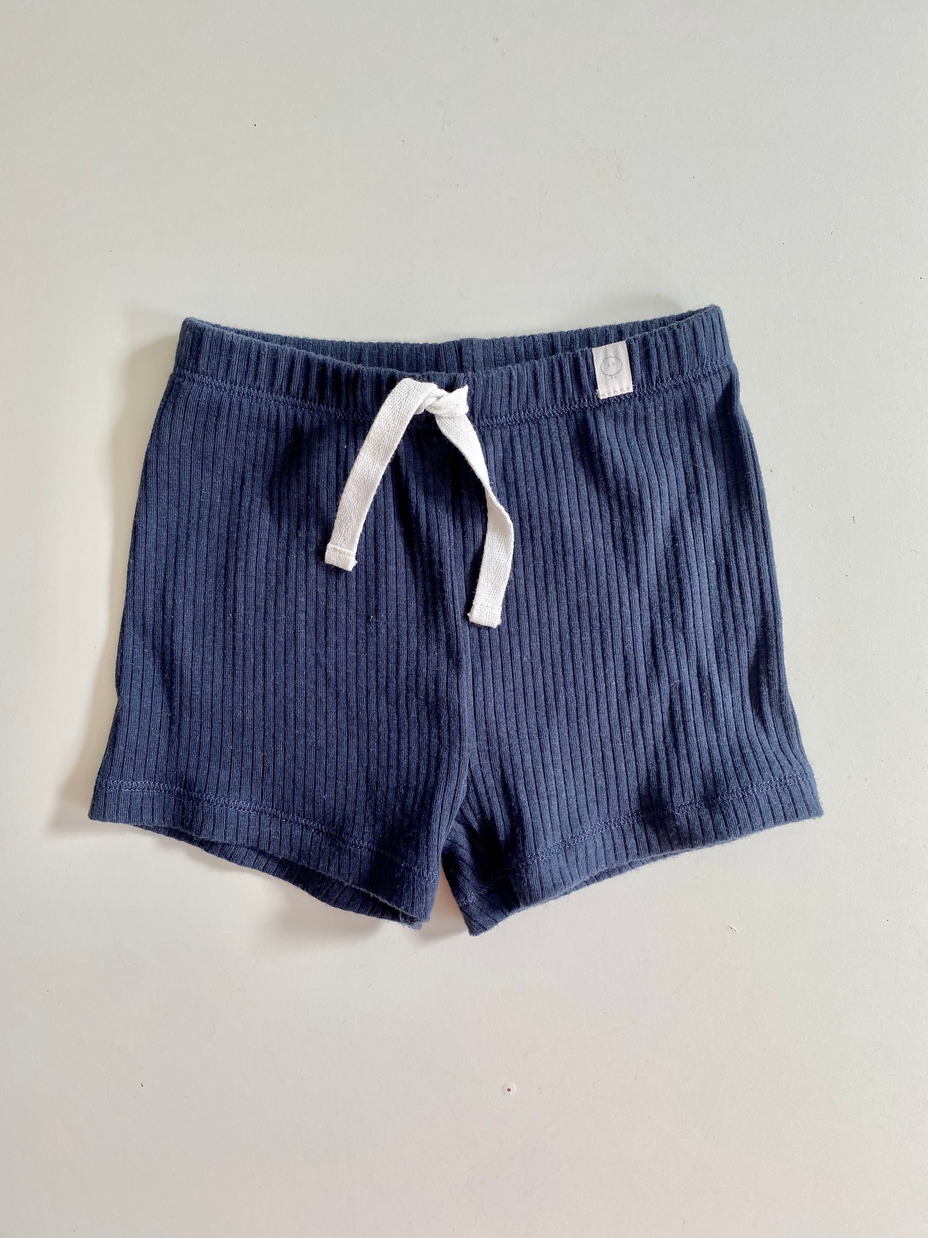 Mori Baby Organic Ribbed Cotton Shorts 3-6 Months