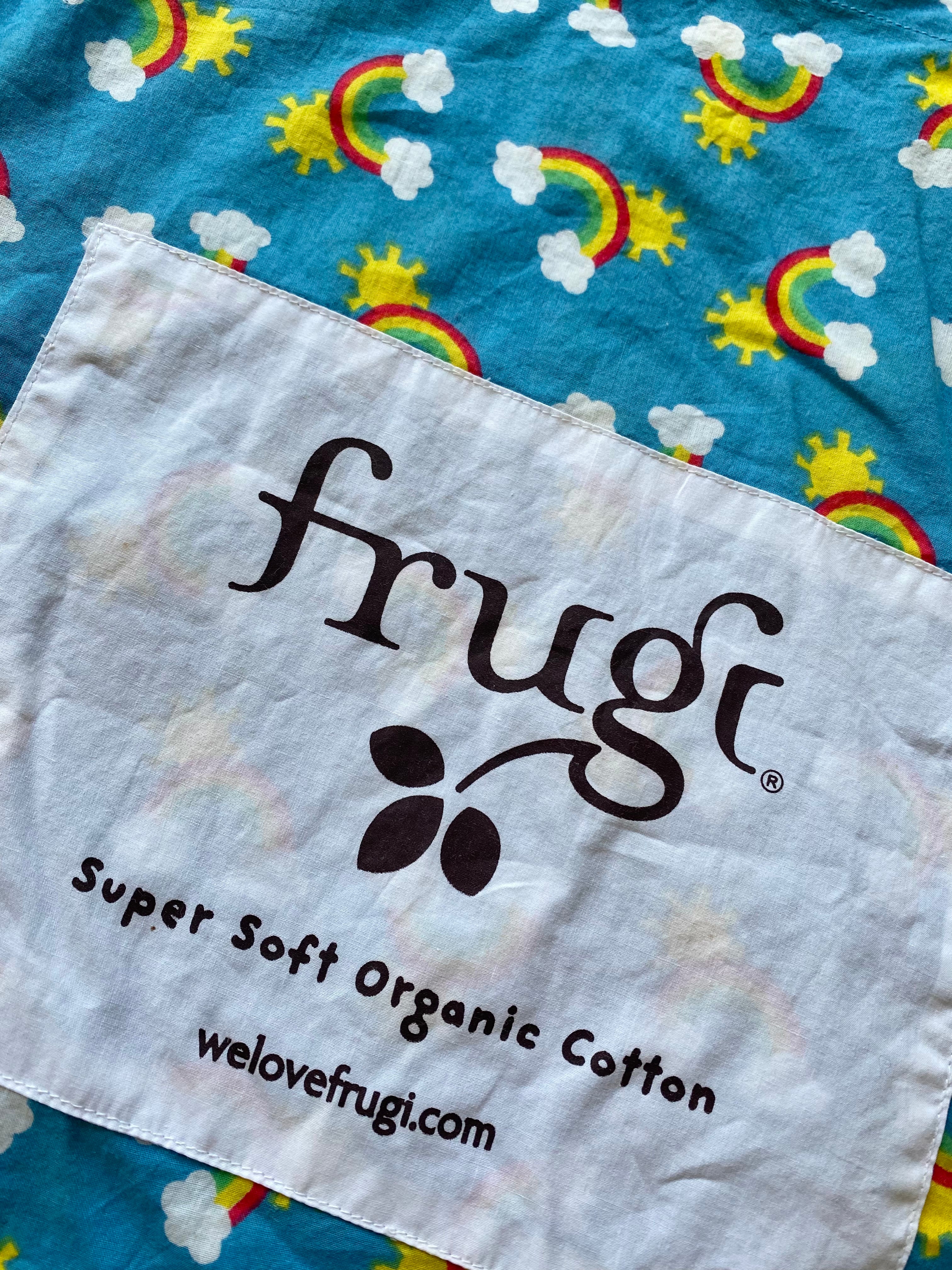 Frugi 100% Organic Cotton Rainbows Tote Bag