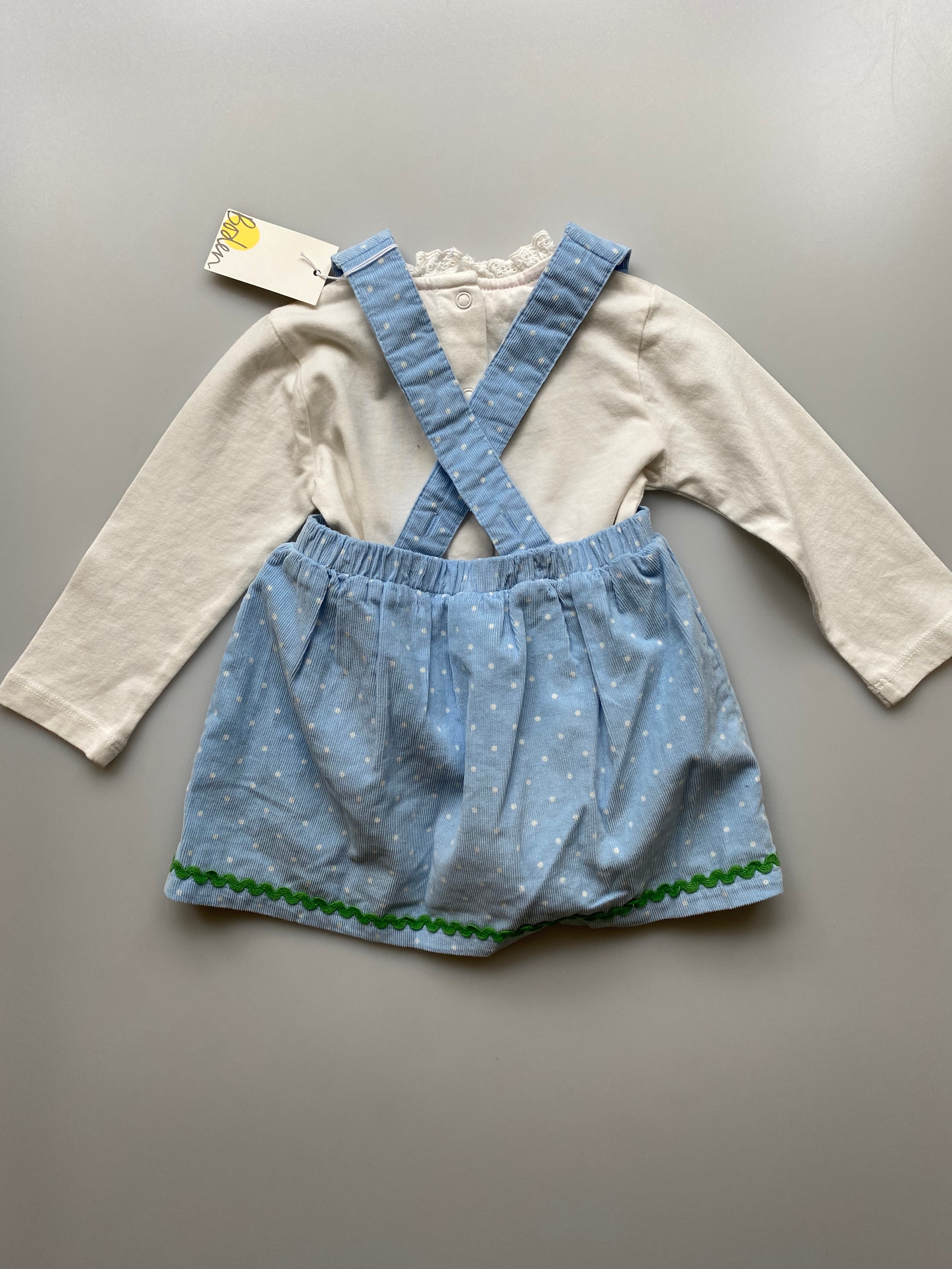 Boden Spring Cord Dress & Vest 3-6 Months