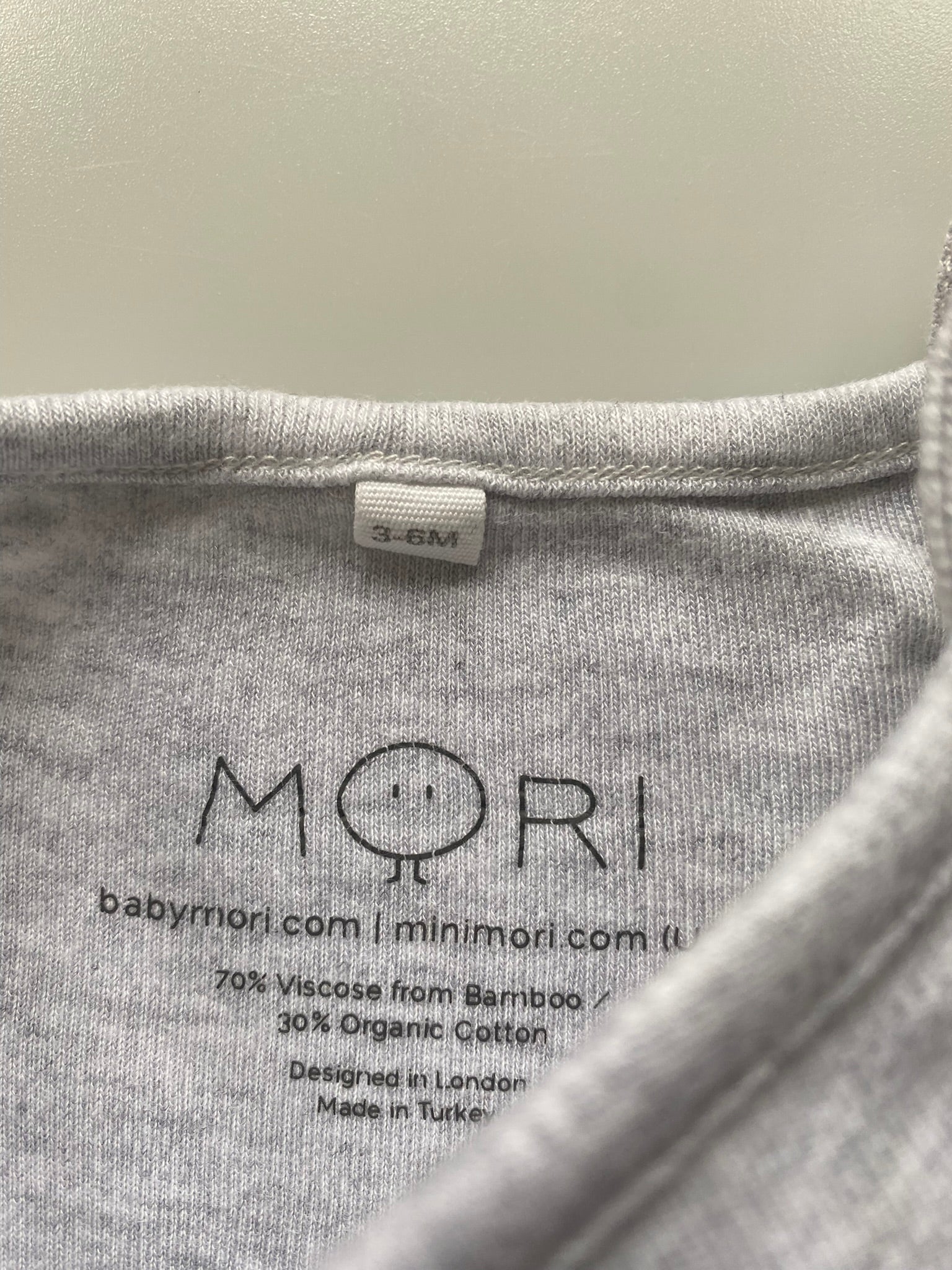 Mori Baby Organic Cotton Strappy Vest 3-6 Months