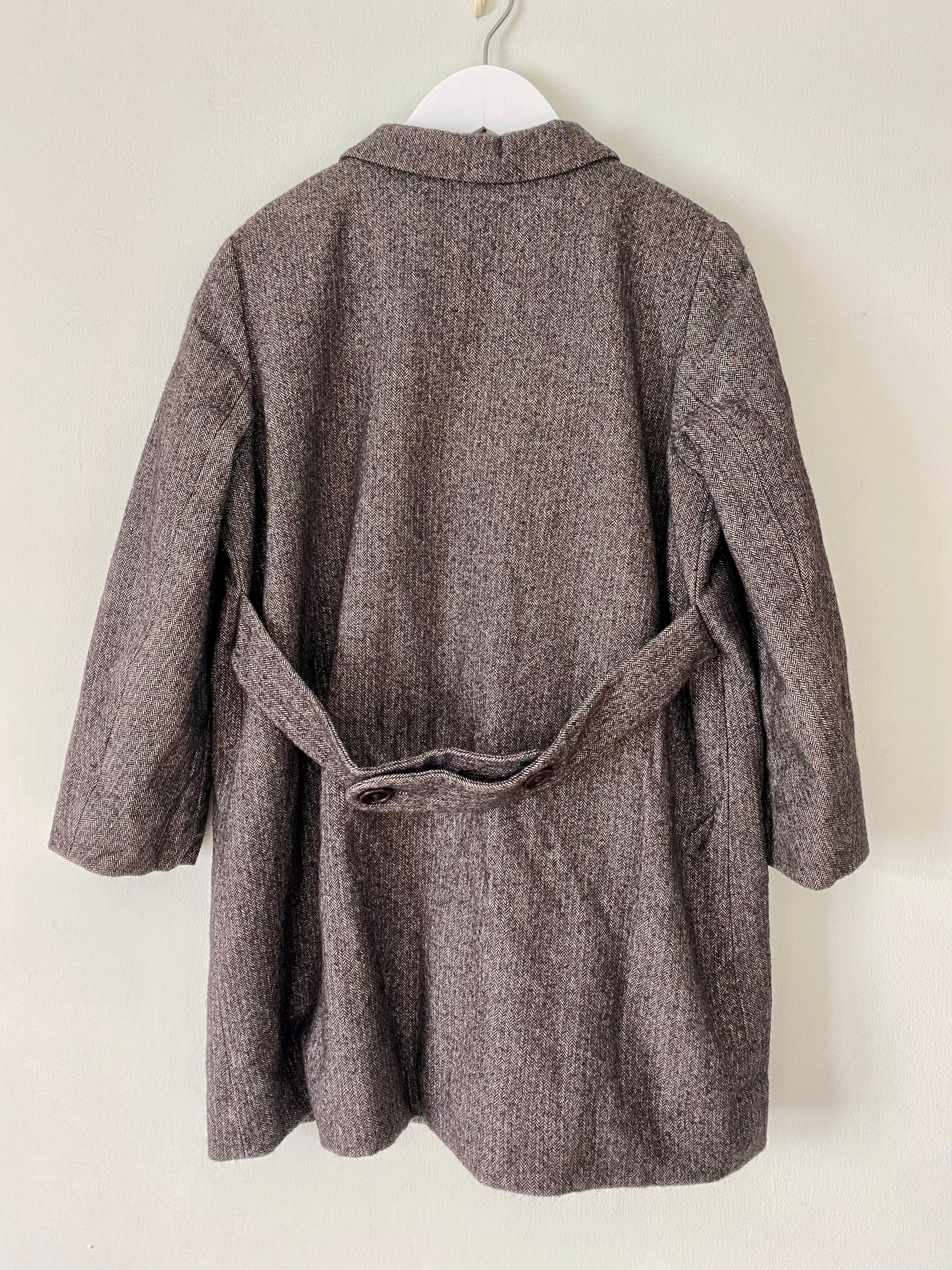 Bonpoint Wool Mix Tweed Coat Age 6