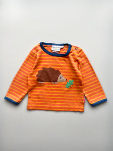 Toby Tiger Organic Cotton Hedgehog Tee 12-18 Months