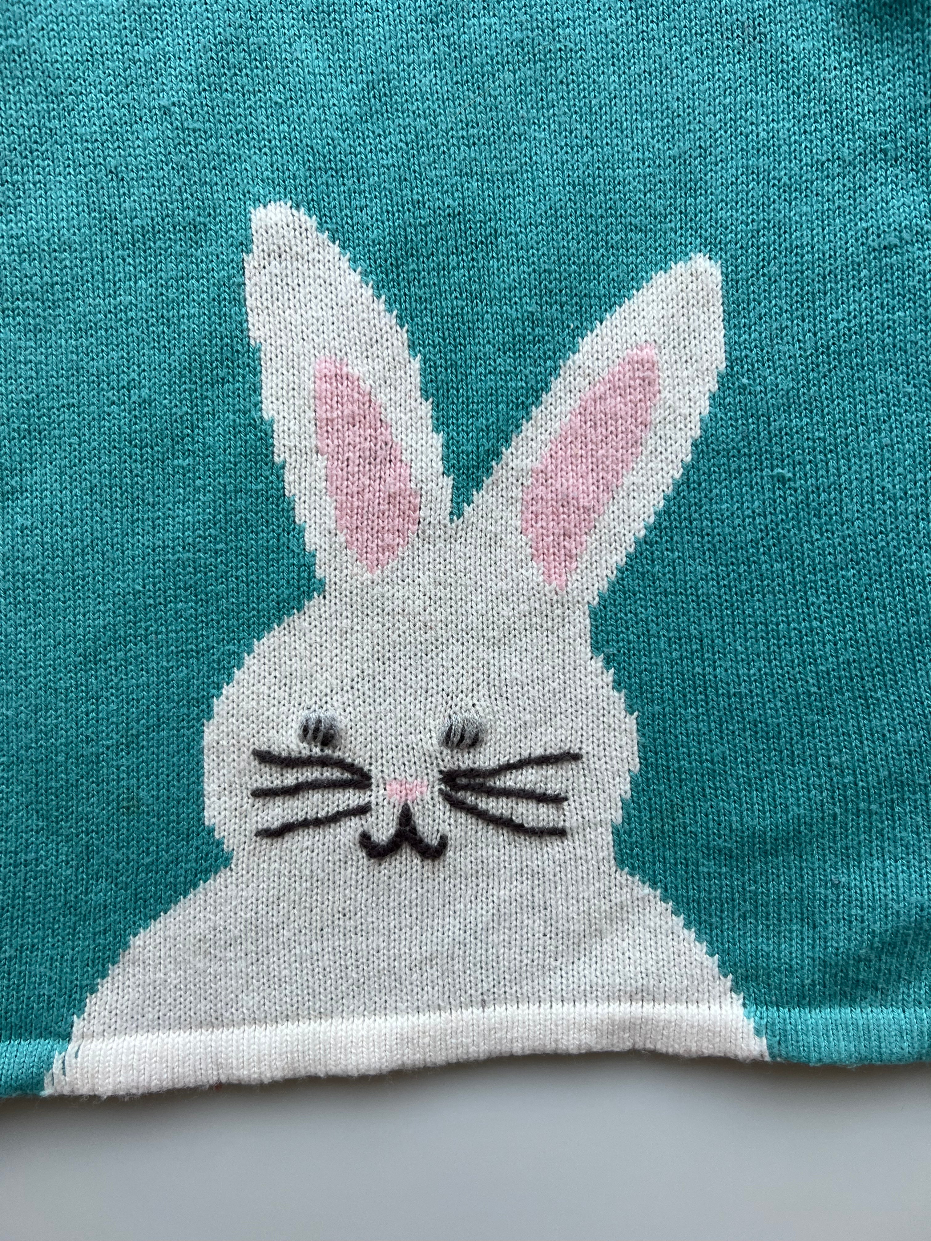 Baby Boden Cashmere Mix Bunny Dress 6-12 Months