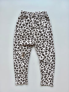 Zara Leopard Waffle Trousers Age 4-5