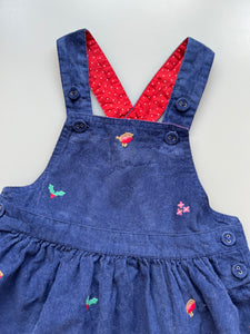 JoJo Maman Bebe Robin Pinafore Dress 12-18 Months