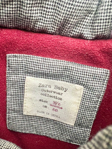 Zara Baby Puppytooth Padded Jacket 3-6 Months