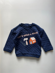 M&S Printed Waffle Jumper 18-24 Months