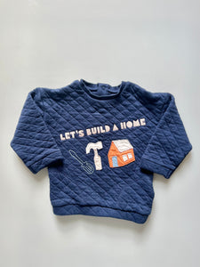 M&S Printed Waffle Jumper 18-24 Months
