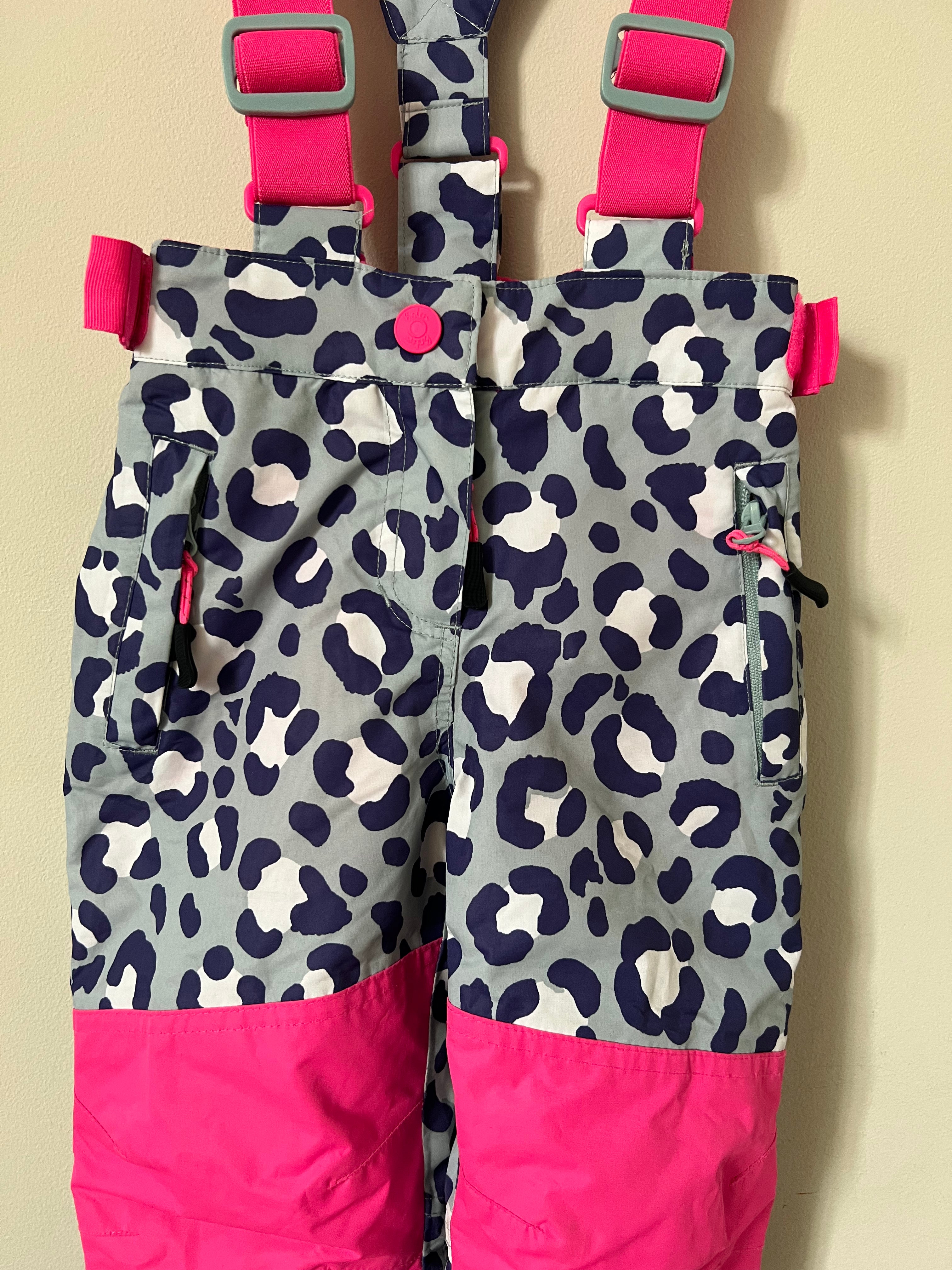 Boden Leopard Print Waterproof Trousers Age 3-4