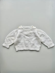 Hand Knitted Waffle Jumper 3-6 Months