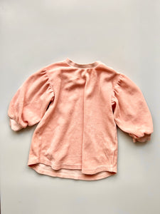 Arket Candy Pink Velour Dress Age 1-2