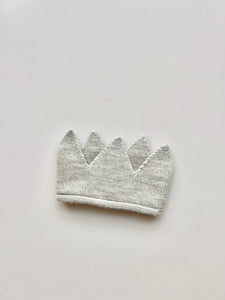 Knitted Wool Baby Crown 0-6 Months