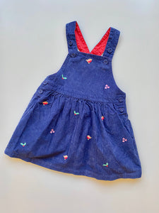 JoJo Maman Christmas Pinafore Dress 12-18 Months